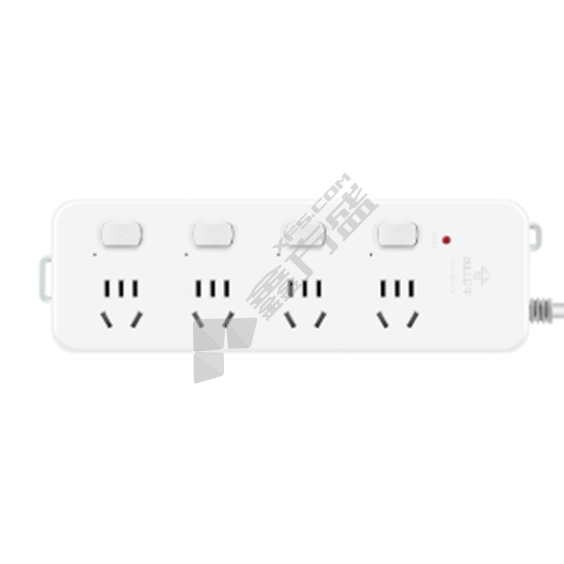 公牛 4位五孔 总控开关 新国标插排 GN-601 10A 1.8m 白蓝色