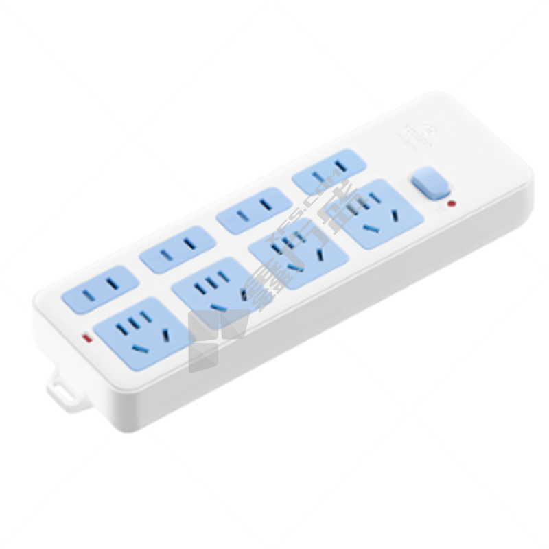 公牛 4位五孔+4位两孔 新国标插排 GN-403 10A 总控开关 10m 白色