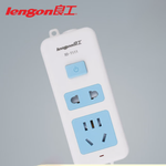 良工 T系列 2位（1+1）总控 插排 XD-T111 10A 有线 2.8m