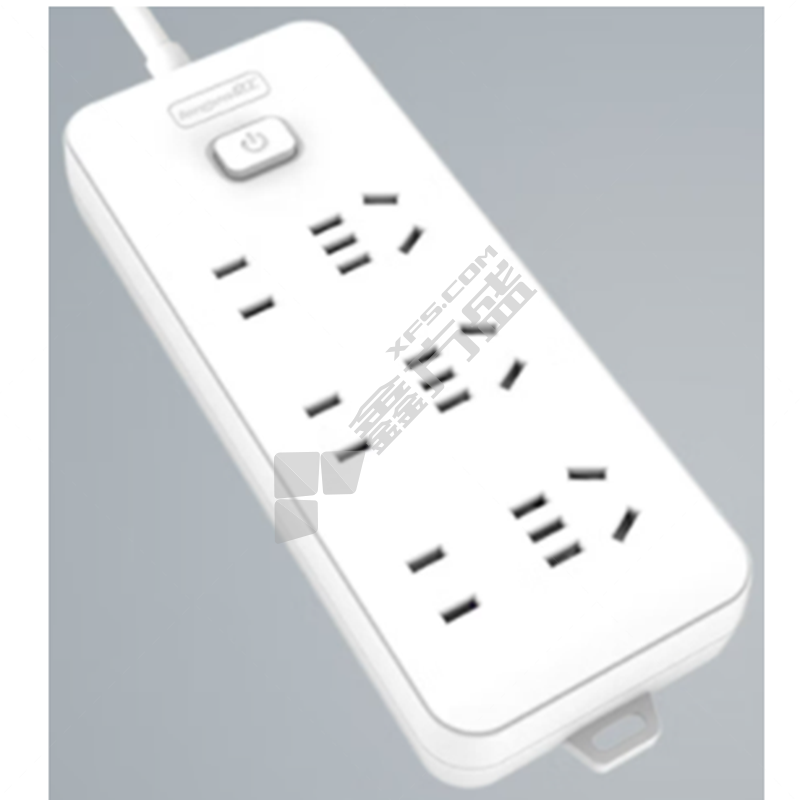 良工 3位五孔+3位两孔 总控开关 插排 XD-K133 10A 1.8m 白色
