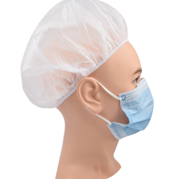 康科健 30g一次性无纺布条帽 均码 白色