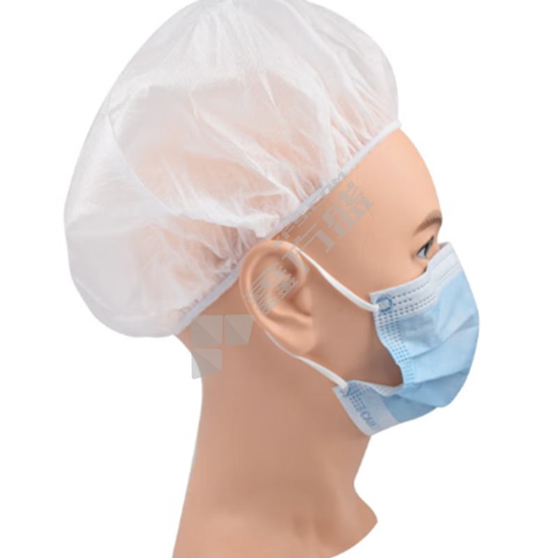 康科健 30g一次性无纺布条帽 均码 白色