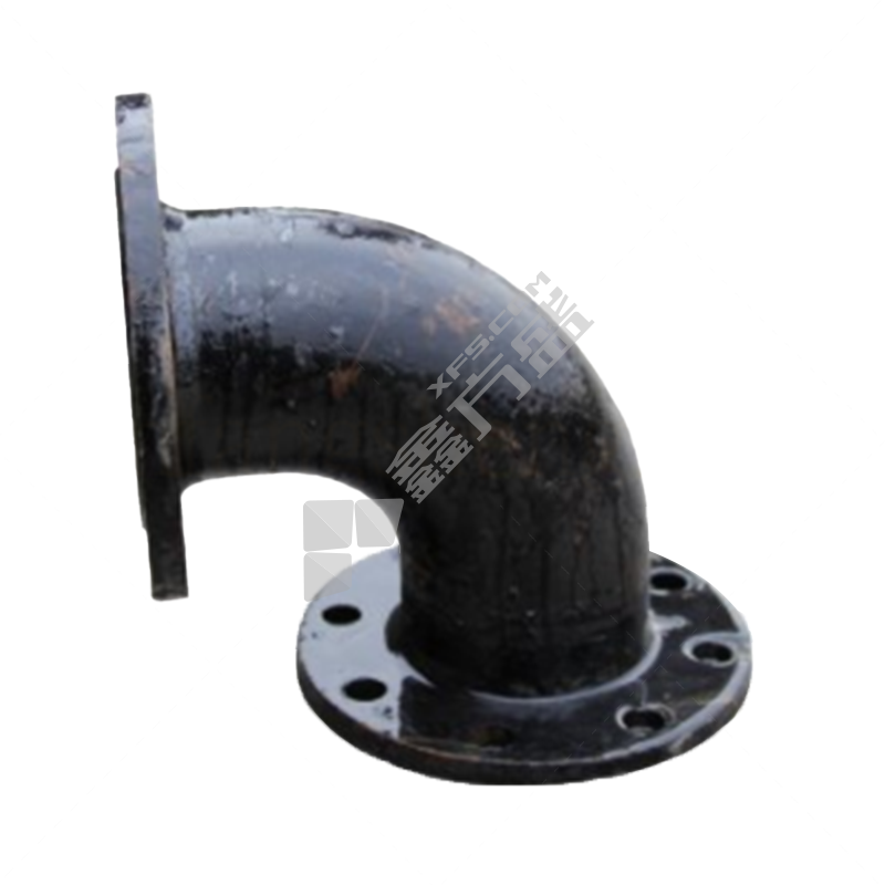 新兴 球墨铸铁管件90°双盘弯头 DN80 16kg