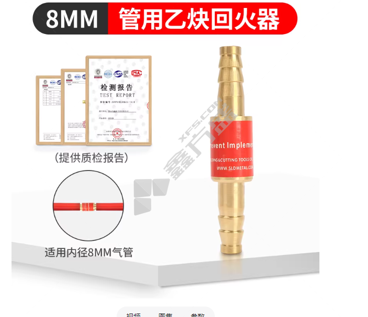 氢气回火器 无/8mm