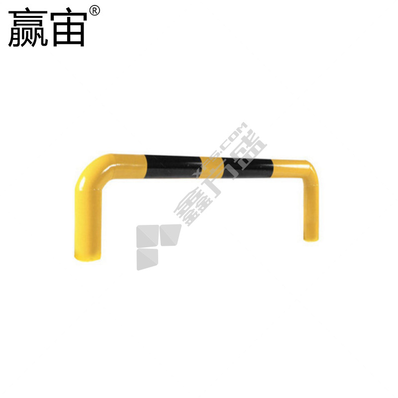 赢宙 钢管 预埋款防撞护栏挡车器 1500*φ76*300mm 厚2mm 黄黑色 U型