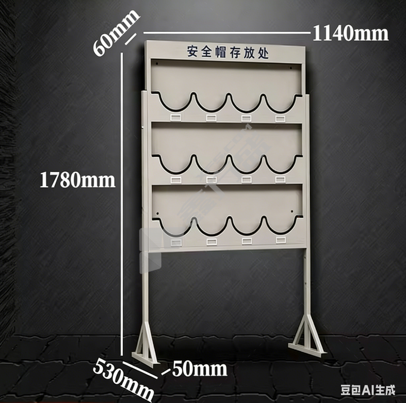 落地式安全帽放置架 1140mm*530mm*1780mm/3层12格