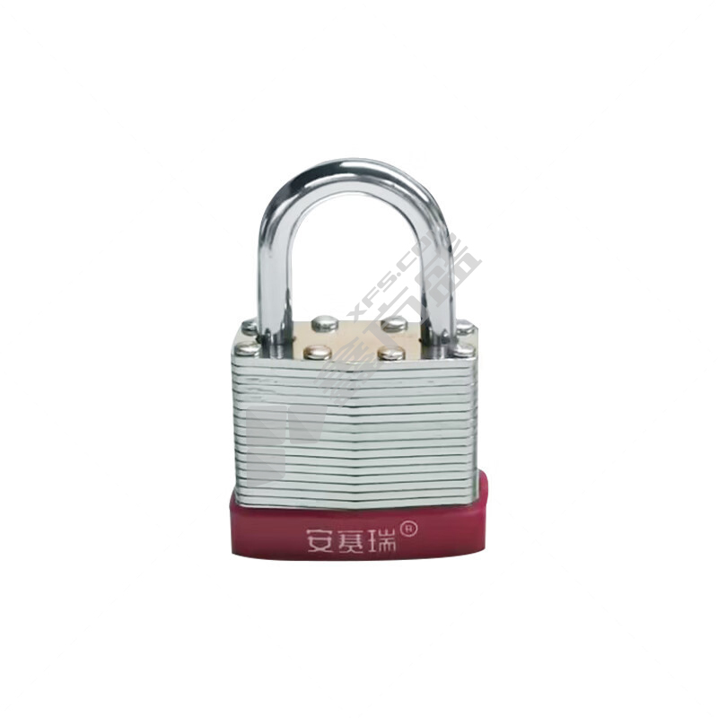 安赛瑞 14705 钢制千层安全挂锁 14705 φ6mm*H25mm/红
