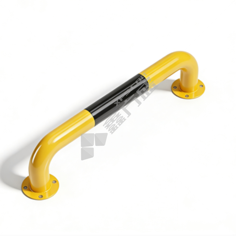 赢宙 钢管 防撞护栏挡车器 φ76*1000*2000*2.0mm 黄黑色 U型