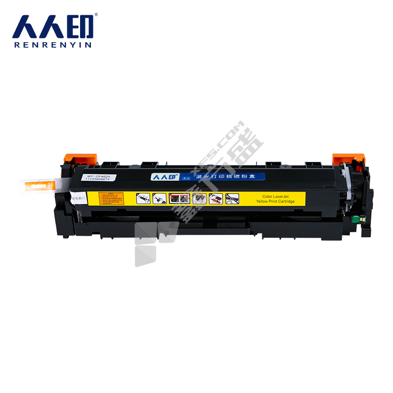 人人印 CF402A 黄色 带芯片兼容硒鼓 1400页 标容 惠普 M252dw/dn/n M277dw