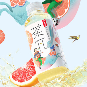 农夫山泉 茶π西柚茉莉花茶饮料 900ml 西柚茉莉花茶味 12瓶/箱