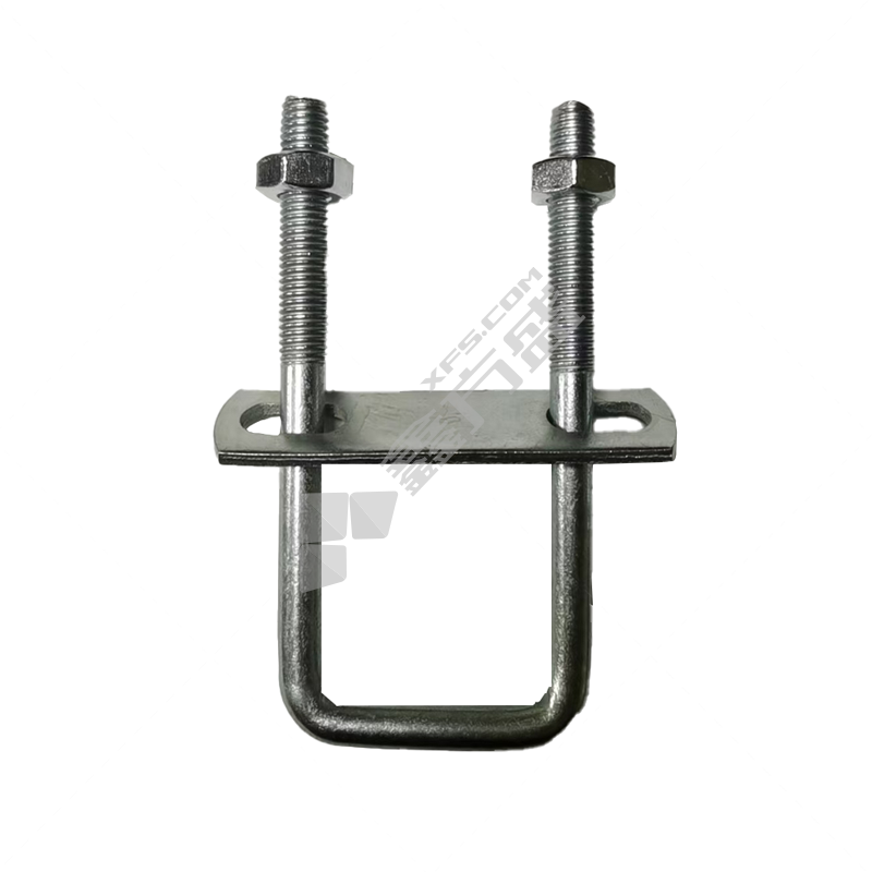 镀锌 4.8级 方U型丝含螺母挡板 M10 180mm 43mm