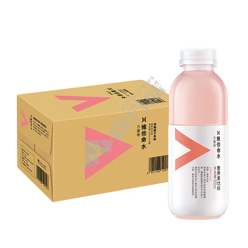 农夫山泉 箱装力量帝维他命水 500ml 西梅桃子风味 15瓶/箱