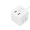 公牛 2位五孔+2位USB 总控开关 小魔方插排 GNV-UUB122 10A 1.5m 白色 2个USB接口 5V/2.4A