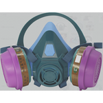 康保仕 6021 双核防尘毒半面罩套装 均码 6021+3907