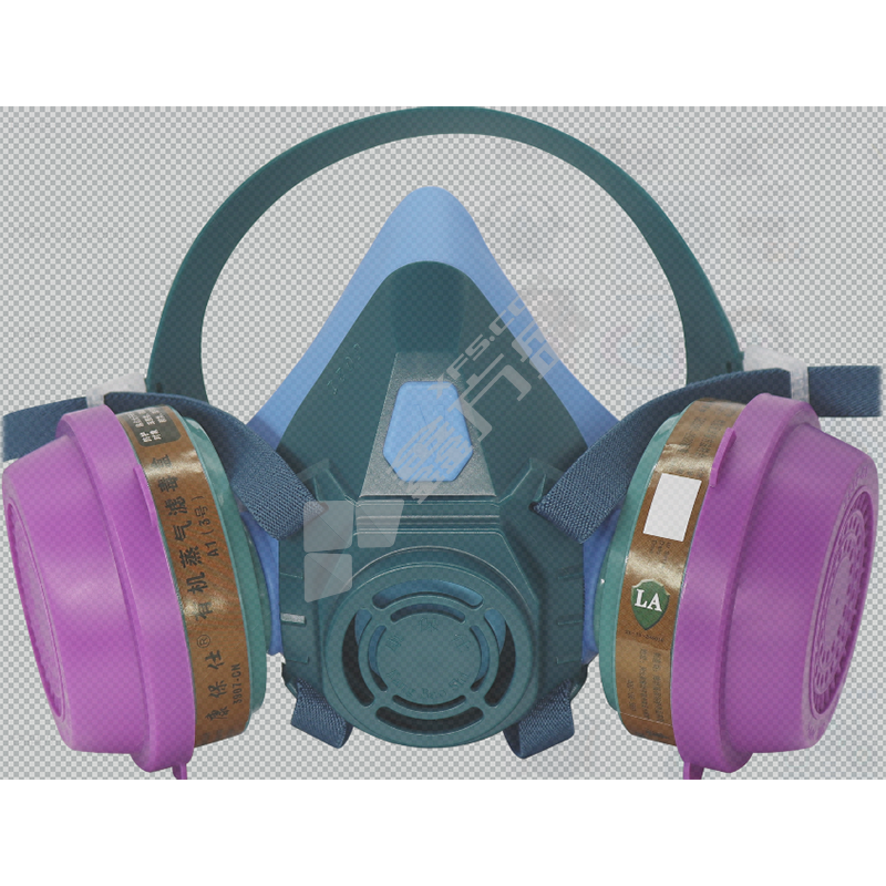 康保仕 6021 双核防尘毒半面罩套装 均码 6021+3907