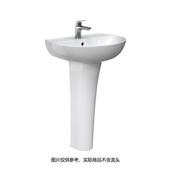 箭牌 AP31018盆/AL9009A立柱 柱盆 575*445*185mm 含溢水孔 单孔