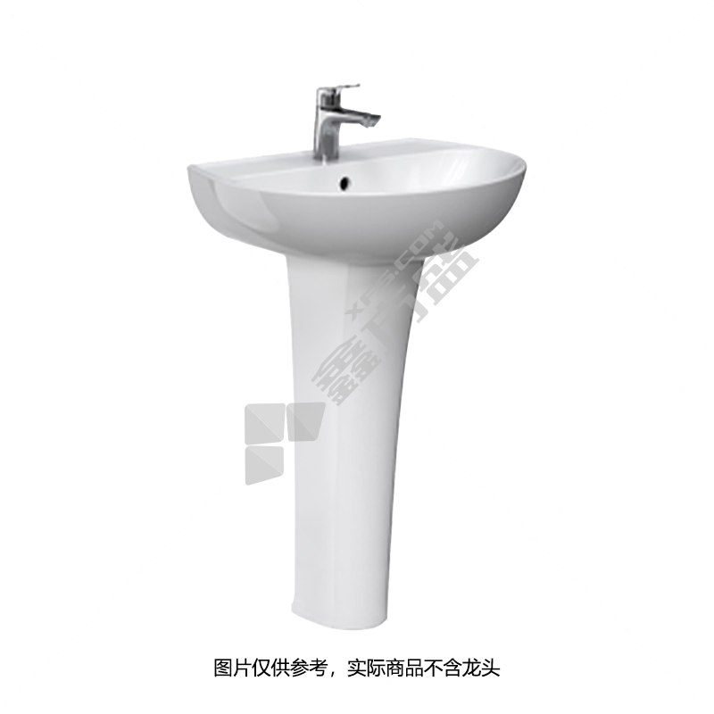 箭牌 AP31018盆/AL9009A立柱 柱盆 575*445*185mm 含溢水孔 单孔