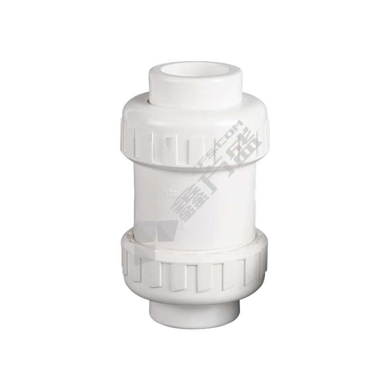联塑 白色 PVC-U给水双活接止回阀 立式球阀 40 1.0MPa