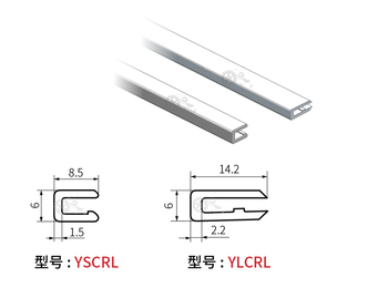 道仁 YLCRL-25M-C1 PE耐磨条 厚6㎜*宽15mm*夹板厚1.5mm/白色
