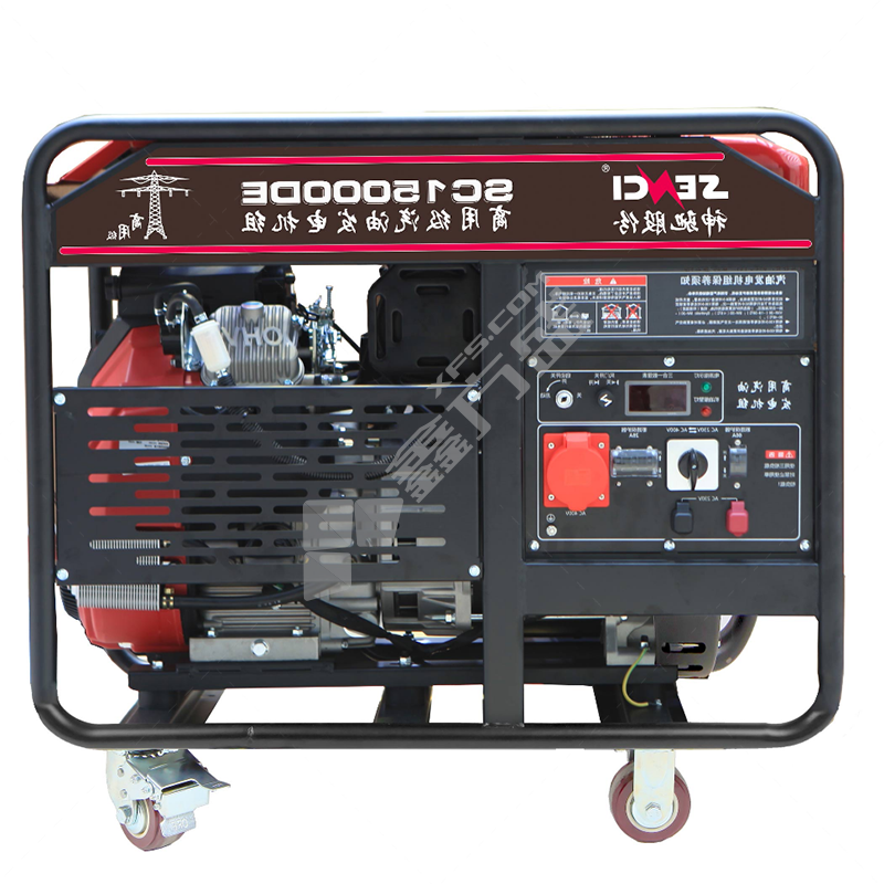 神驰SENCI 汽油发电机 SC15000DE 12kW 42L 电启动 单三相等功率 230V/400V