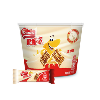 雀巢 脆脆鲨夹心威化饼干 12.5g*17条 牛奶味
