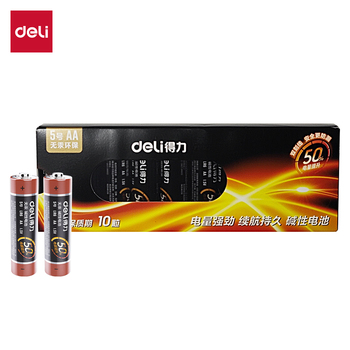 得力 18502 碱性电池 黑色 5号 1.5V 18502