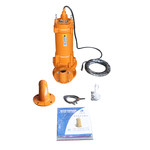 人企 铸铁 无堵塞切割污水泵 50mm 50WQDG12-10-1.1 12m³/h 10m 1.1kw 220V
