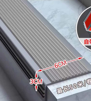 国产优品 灰色灰底楼梯防滑条 6*3cm*1m/阳角