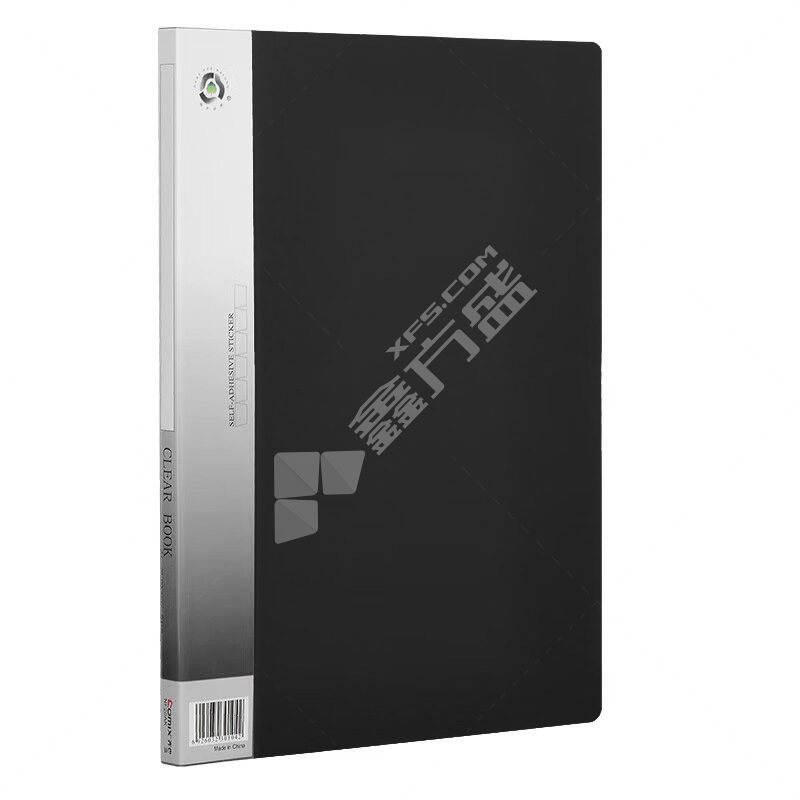 齐心Comix 办公必备资料册 A4 黑色 60袋 NF60AK