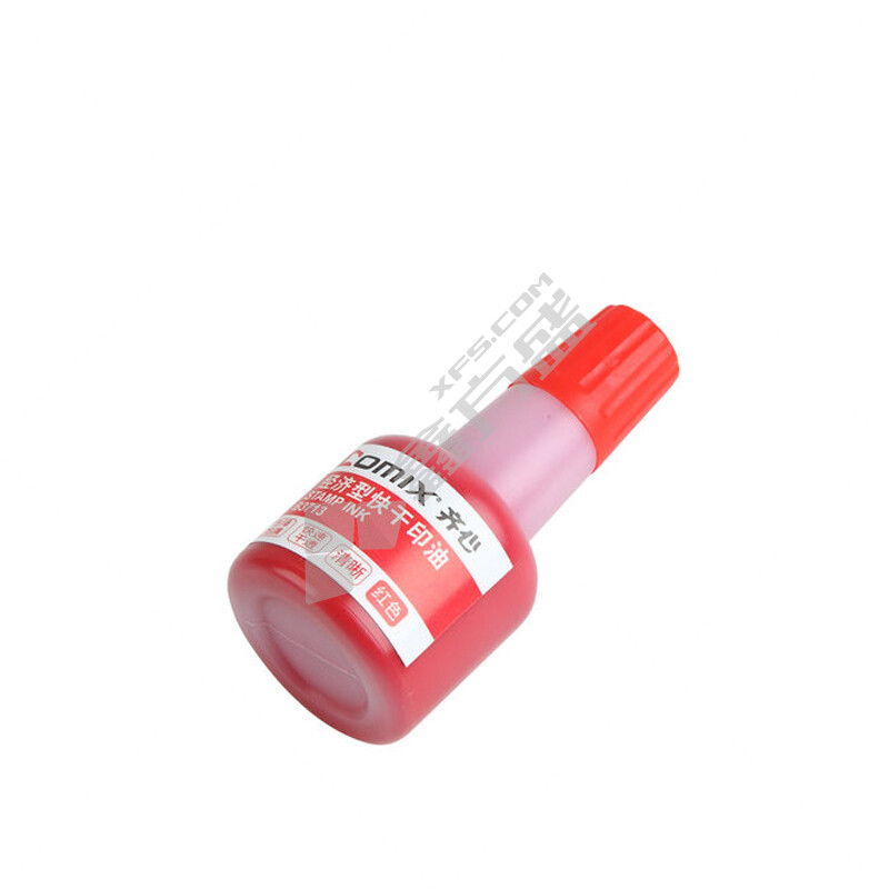 齐心 B3713快干印油 40ml 红色 B3713