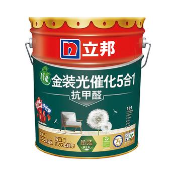 立邦 金装抗甲醛光催化五合一内墙乳胶漆 18L 白色