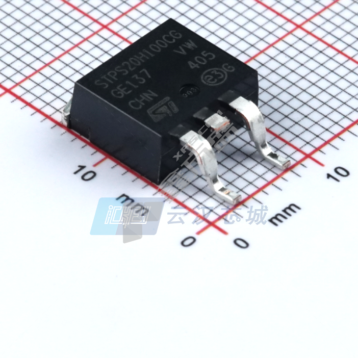 ST/意法半导体 STPS20H100CG-TR整流二极管 STPS20H100CG-TR