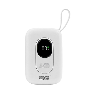 雷摄 MH852 便携快充移动电源 陶瓷白 20000mAh 104*70.3*31mm
