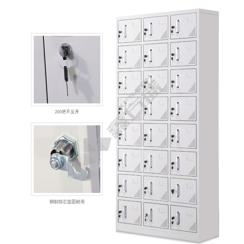 国产优品 带锁多格储物柜 1800mm*900mm*400mm*2.5mm 三十二门 (单位:个)-融创集采商城