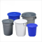 和一可塑 圆形塑料桶储水桶带盖圆桶 B型120L水桶带盖 蓝色