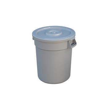 和一可塑 圆形塑料桶储水桶带盖圆桶 C型168L水桶带盖 灰色