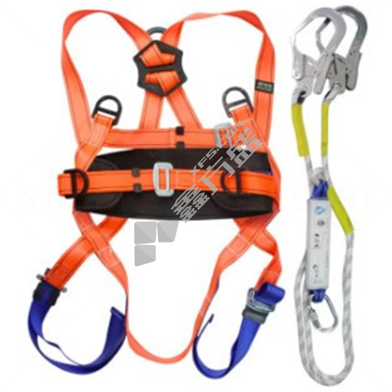 #建钢五点式安全带 双绳大钩 1.5米