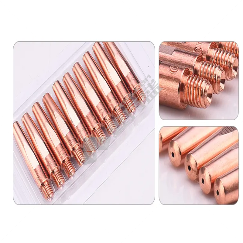 肯克气保焊导电嘴 M6*45*1.2 紫铜