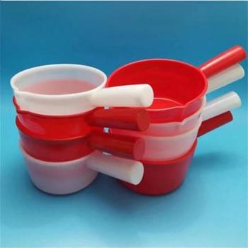 YW 勺子 舀子 舀水瓢 塑料加厚舀水勺 小号不带嘴 1.8L 红色