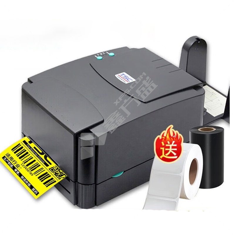 TSC TTP-244Pro条码打印机二维码不干胶标签热敏/热转印 条码打印机