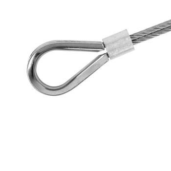 美识 不锈钢管式鸡心环钢丝绳保护圈绳皮 26mm