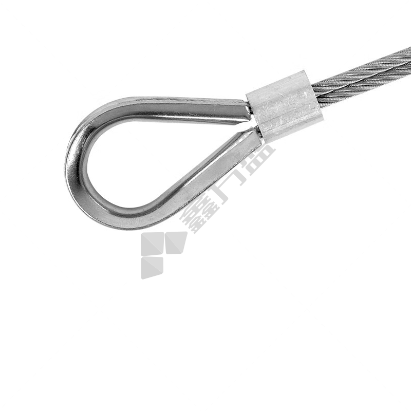 美识 不锈钢管式鸡心环钢丝绳保护圈绳皮 26mm