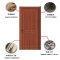 颂泰 木门 复合免漆现代简约室内门 门套带锁具 含安装 胡桃色