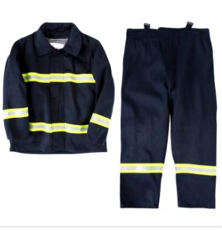 国产优品 02款 下单备注鞋码消防服五件套 大号185-190cm/深蓝色