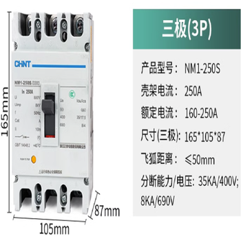 正泰 塑壳断路器 NM1-250S