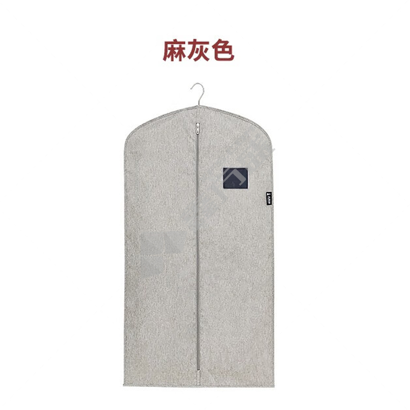 小黑裙 透气皮草衣服防尘罩貂皮大衣专用防尘袋大衣罩 130*58cm 麻灰色