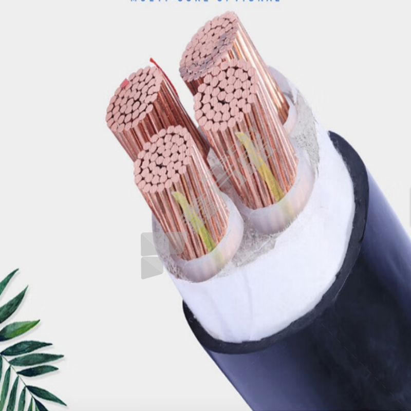 #鲁昆铝电缆 ZRC-YJLV铝芯 4*185+1*95 0.6/1KV