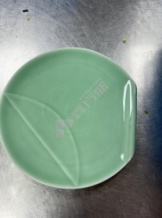 10寸博学圆形盘 龙泉青瓷、梅子青