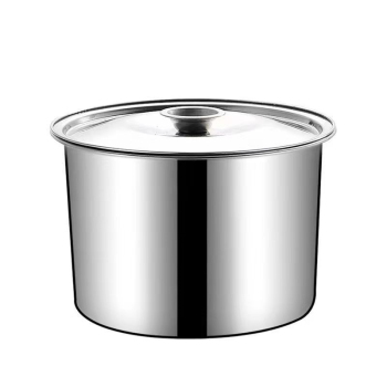 凯特 不锈钢圆形调料罐 直径18CM/0.5厘厚/带盖201