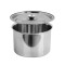 凯特 不锈钢圆形调料罐 直径18CM/0.5厘厚/带盖201